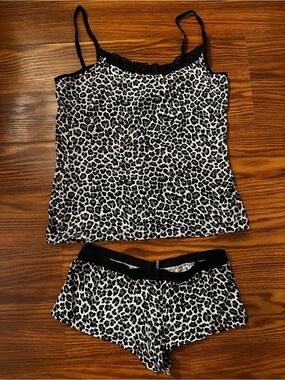 Leopard Print Cami & Boyshort Panty Set Soft & Stretchy